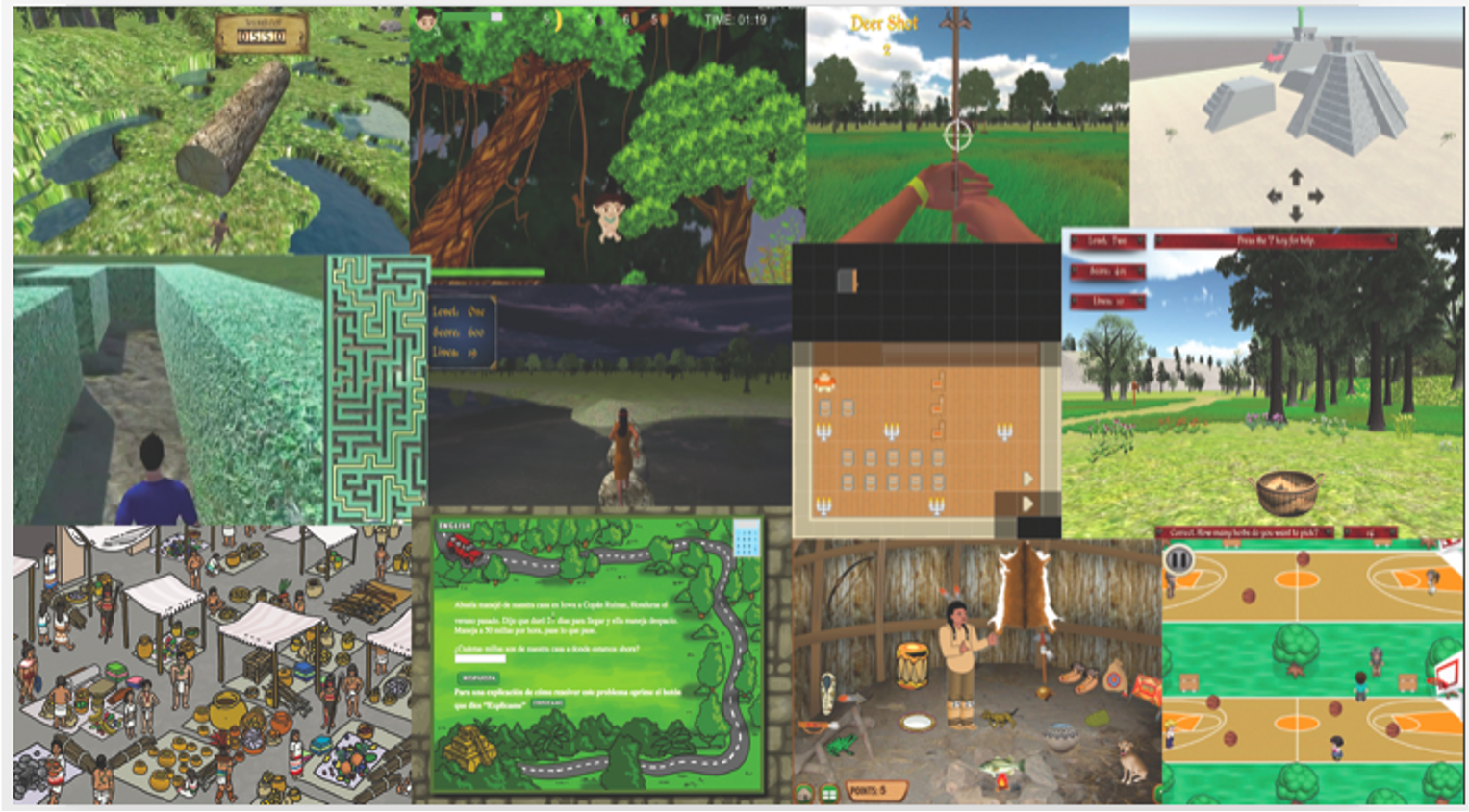 screen shots from our games